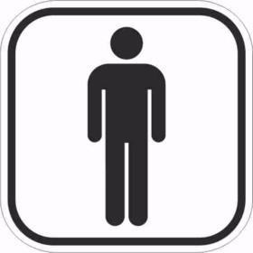  - Pictogram toilet herrer