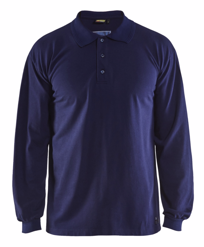 Poloshirt L/Æ 3374 Marineblå, str. M
