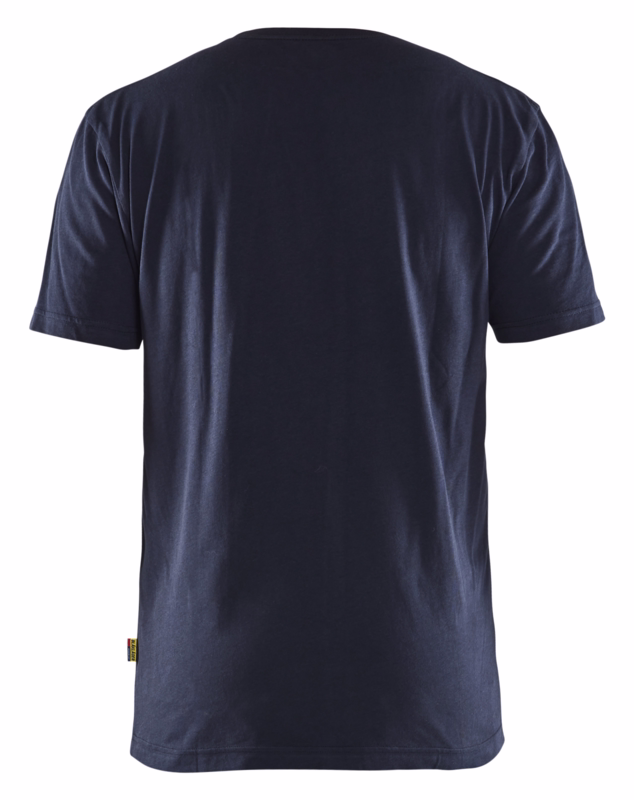 T-shirt 3379 Hi-vis Mørk Marineblå/Gul, str. S