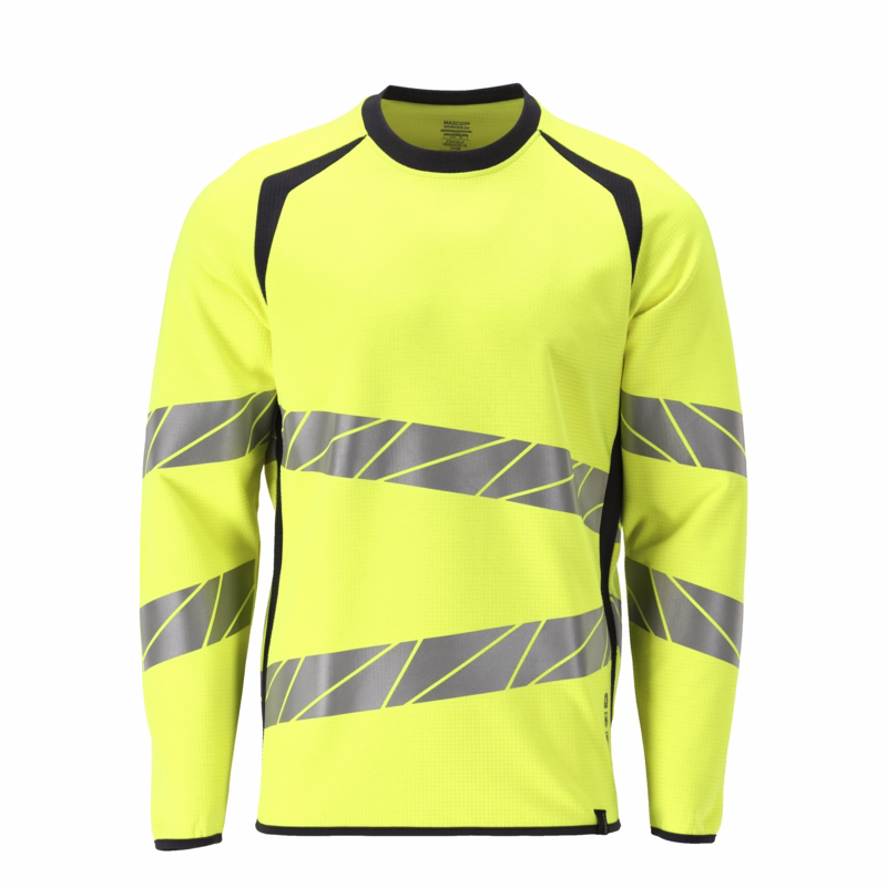 Sweatshirt Hi-vis 21384 Gul/sort, str. XL