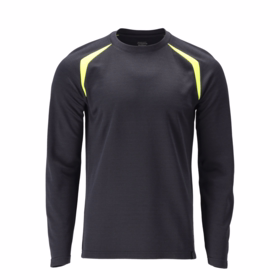 Mascot - T-shirt L/Æ Hi-vis 21581 Sort/gul