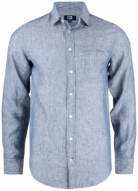 Cutter Buck - Skjorte Hør 352408 Denim Melange