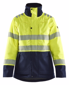 Blåkläder - Vinterjakke 4917 Dame Hi-vis Gul/Marineblå