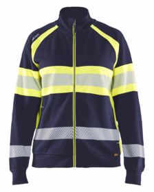 Blåkläder - Sweatshirt Dame 3505 Hi-vis Marineblå/Gul