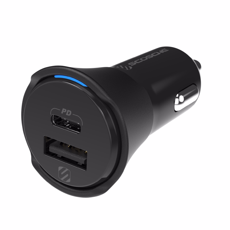 Billader Powervolt dobb hurtig 32W USB-C/USB-A sort