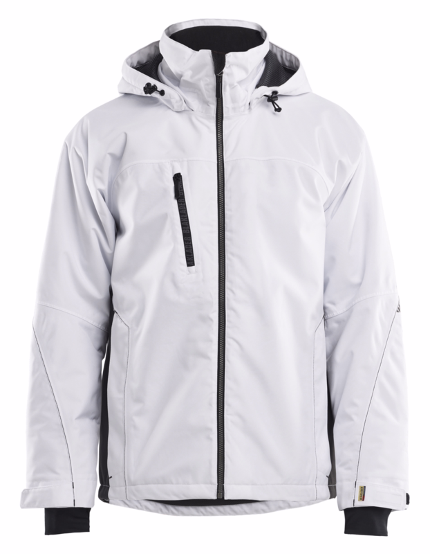 Vinterjakke 4890 Hvid/Mørk Grå, str. 3XL