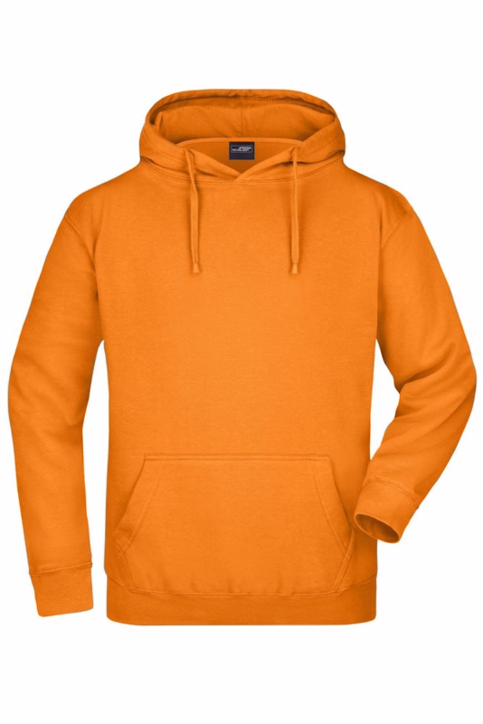 Hættesweat JN047 Orange, str. 2XL