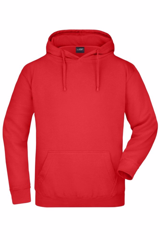 Hættesweat JN047 Red, str. L