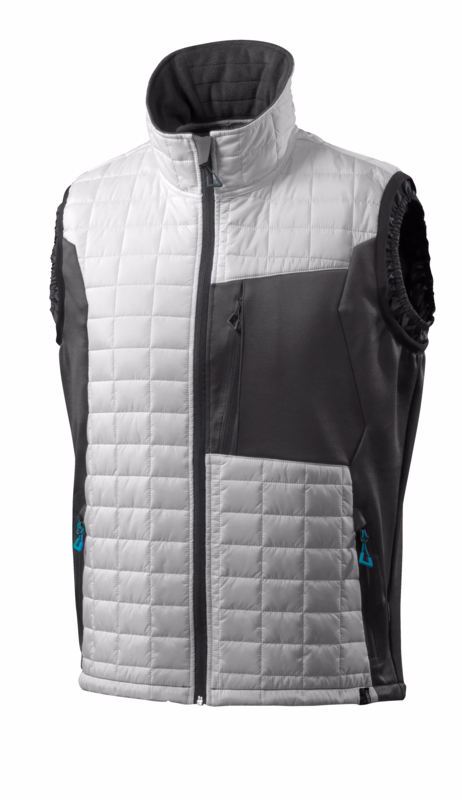 Termovest 17165 hvid/mørk antracit. Str. 2XL