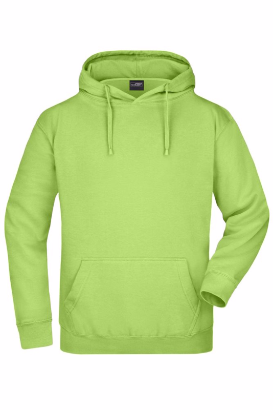 Hættesweat JN047 Lime green, str. XL