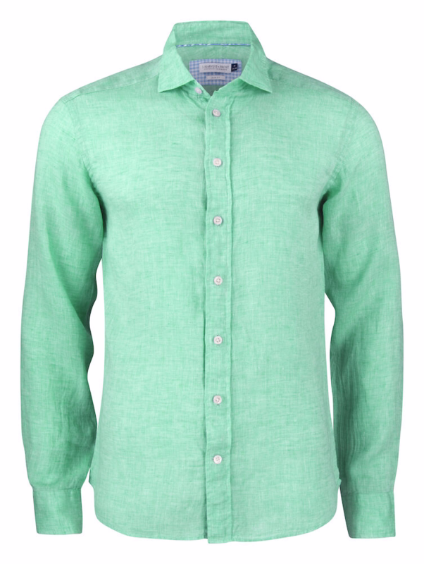 Skjorte L/Æ Slim Hør 2903302 Green, str. XL