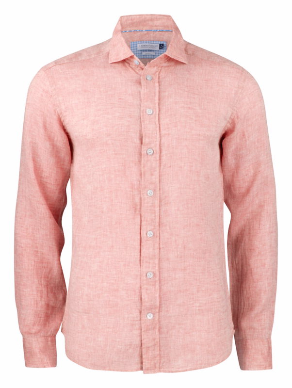 Skjorte L/Æ Slim Hør 2903302 Orange, str. XL