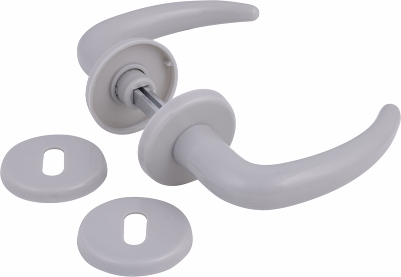Dørgreb plast grå Coupe Ø19 klips cc30, 30-65