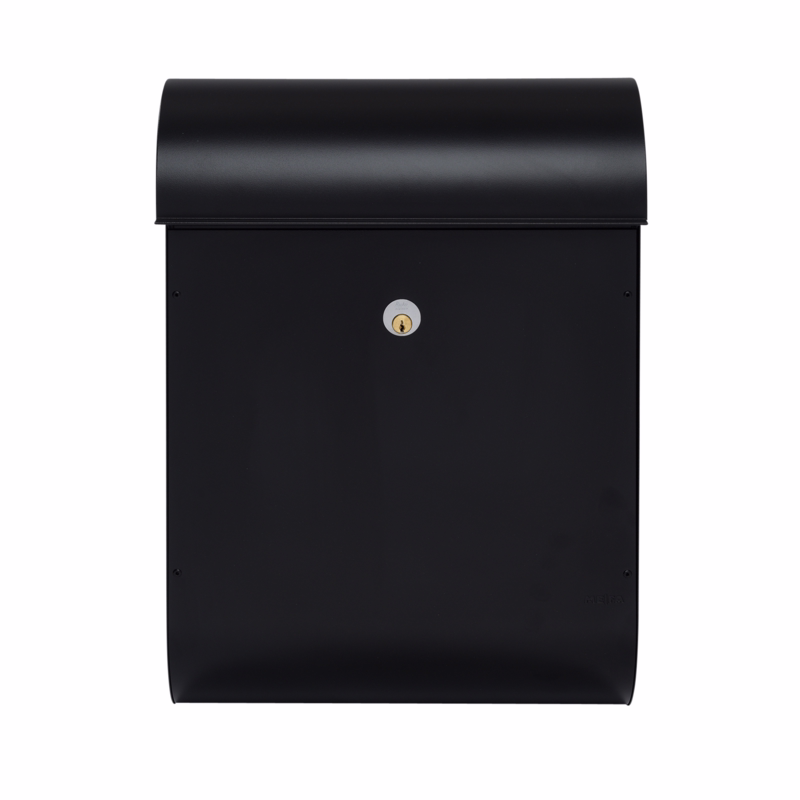 Postkasse Quartz 825 sort m/Ruko-lås