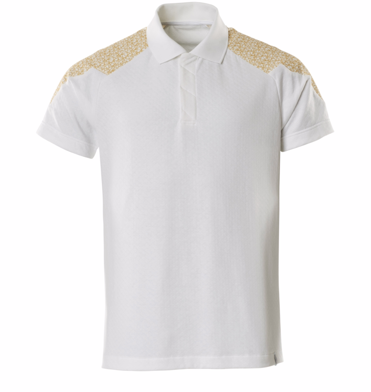 Poloshirt Food&Care 20083 Hvid/karrygul, str. XL