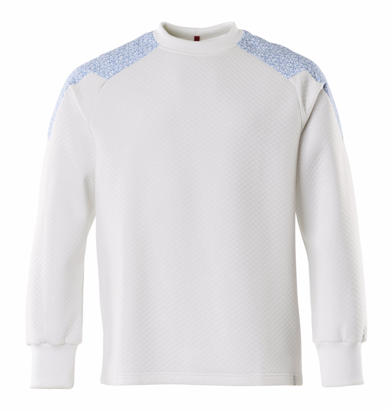 Sweatshirt Food&Care 20084 Hvid/azurblå, str. XL