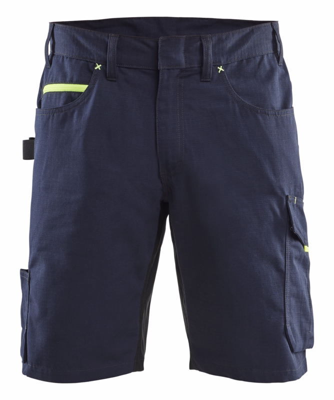 Serviceshorts 1499 Hi-vis Mørk Marineblå/Gul, str. C58