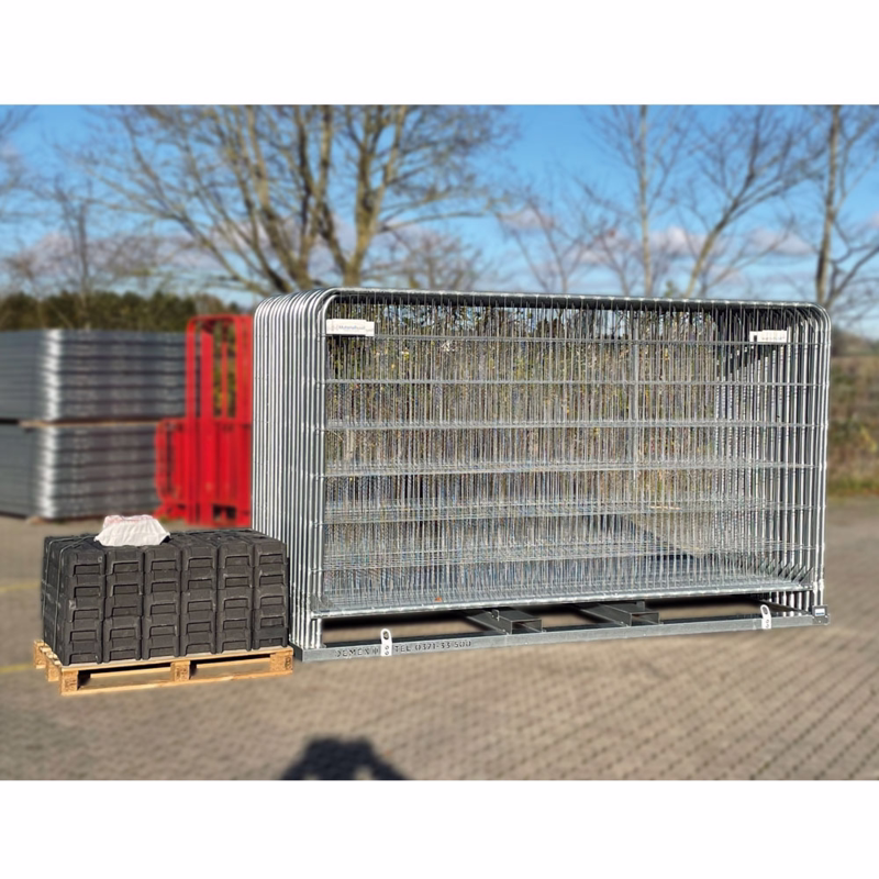 Byggepladshegn 105m RT-Standard Komplet m/gummifødder