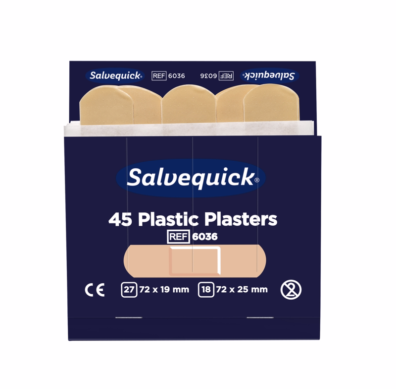 Plaster refill Salvequick plast - 45 stk