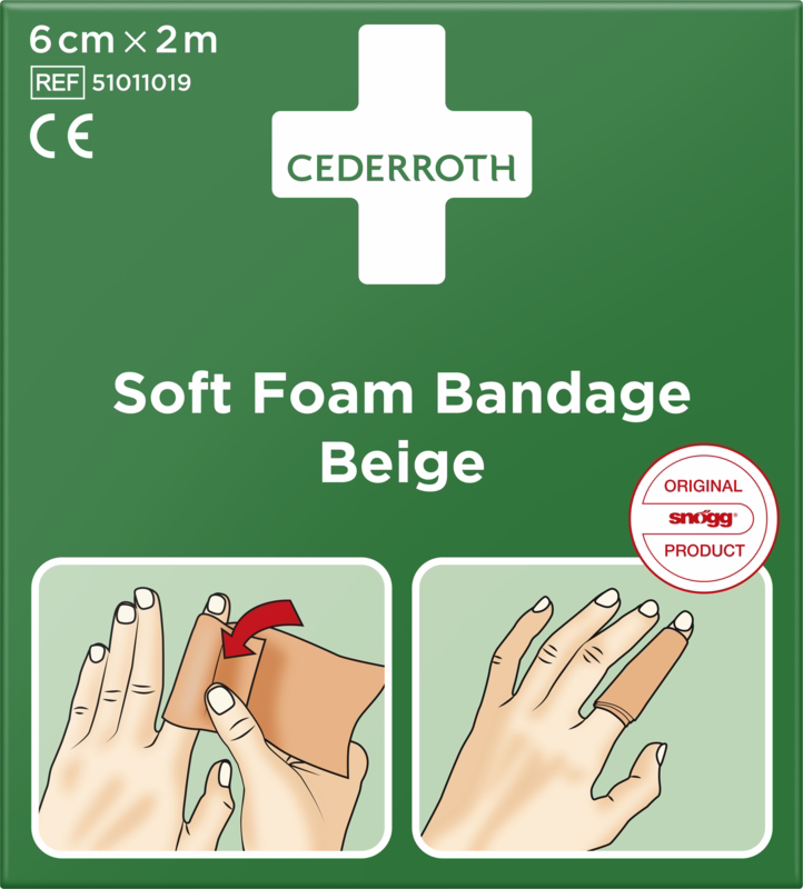 Softfoam bandage Beige 6cm x2m