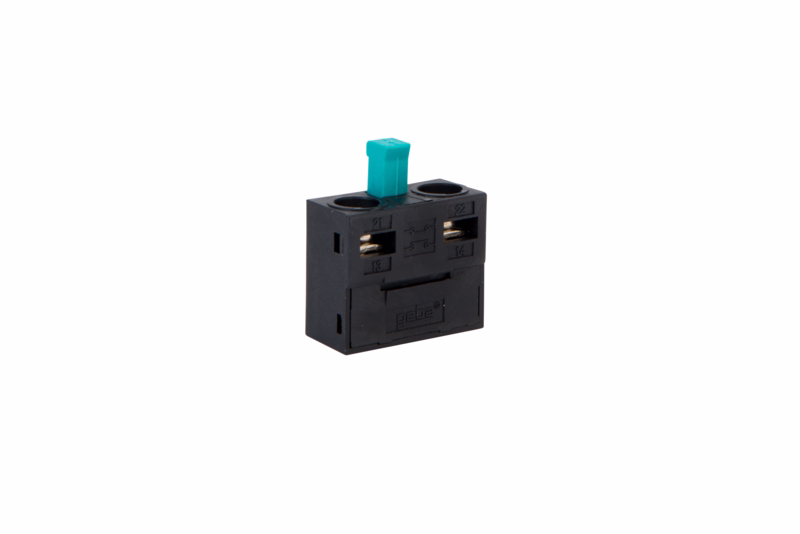 Kontaktblok switch grøn NO