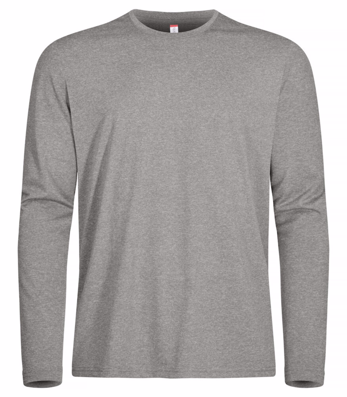 T-shirt L/Æ Actice 029040 Grey melange, str. S