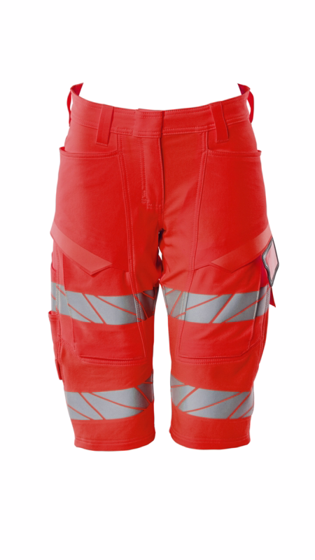 Arbejdsshorts Dame Hi-vis 19248 lange Rød, str. C40