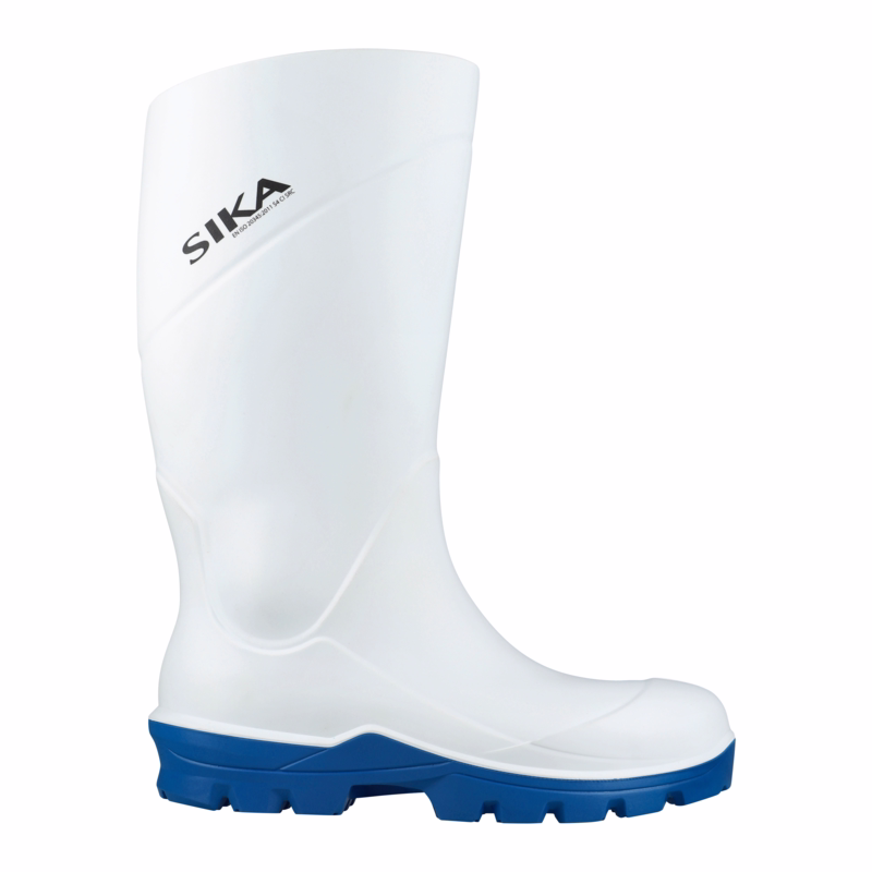 Gummistøvle 902602 Hvid/blå, str. 48