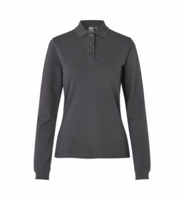 ID Identity - Poloshirt 0545 Dame L/Æ Koks grå