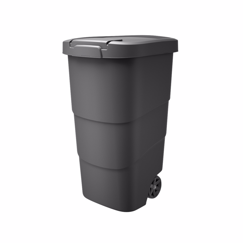 Affaldsbeholder m/låg 144907 Grå, 110L