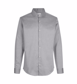 Seven Seas - Skjorte L/S Twill SS8 Mod. Fit Silver Grey