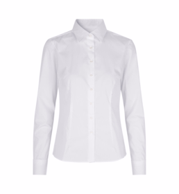 Seven Seas - Skjorte Dame L/S Poplin SS710 Mod. Fit Hvid