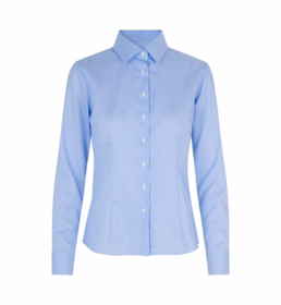 Seven Seas - Skjorte Dame L/S SS730 Mod. Fit Lys Blå