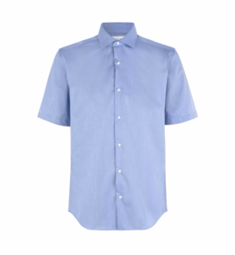 Seven Seas - Skjorte S/S SS254 Mod. Fit Lys Blå