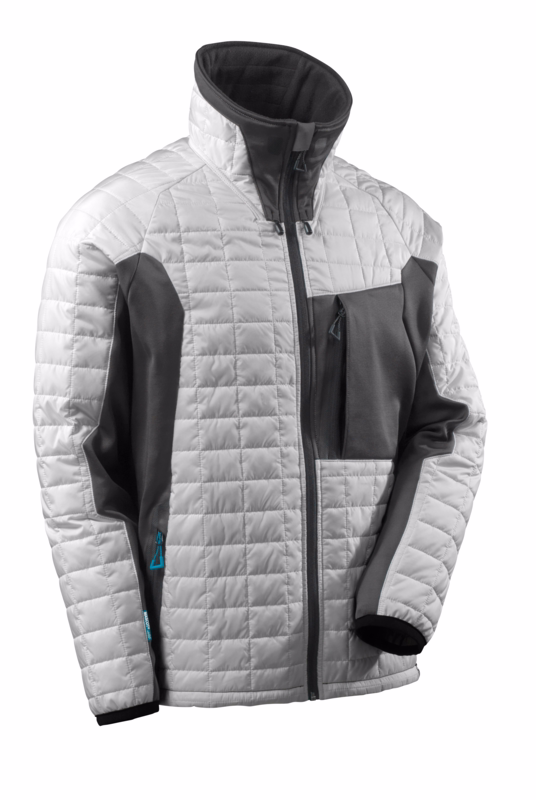 Termojakke 17115, hvid/antracit, str. XL