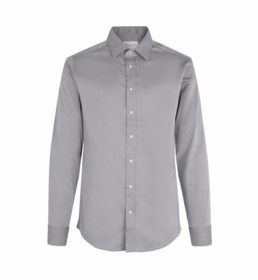 Seven Seas - Skjorte L/S SS30 Slim Fit Silver grå