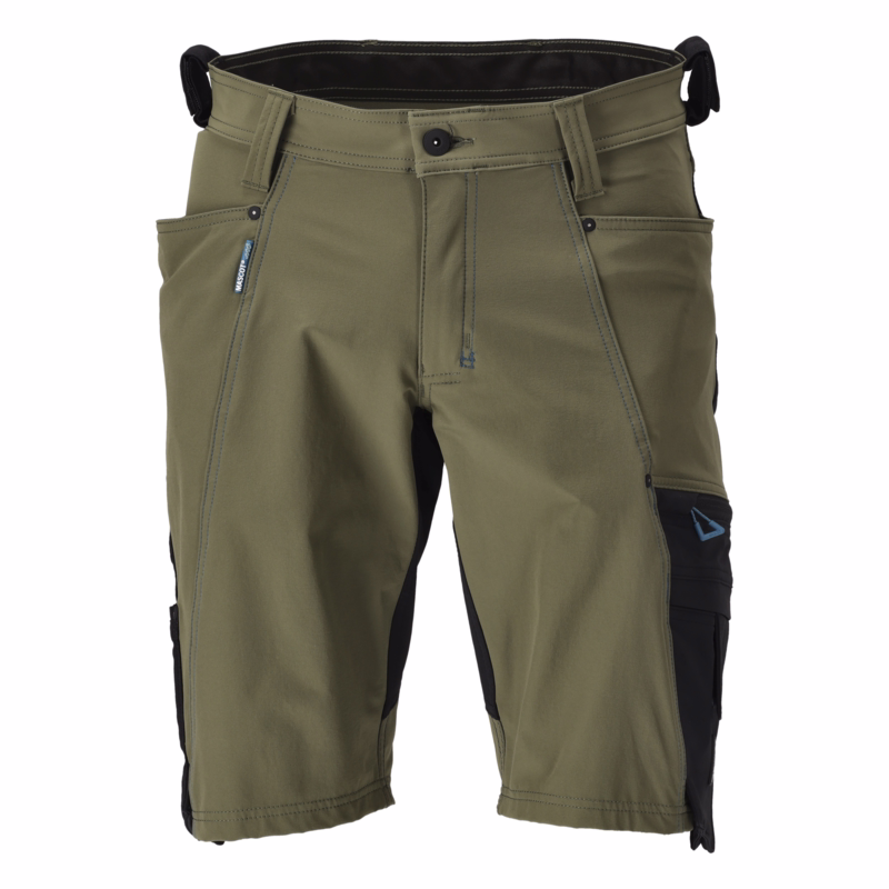 Arbejdsshorts 23149 Mosgrøn/sort, str. 47