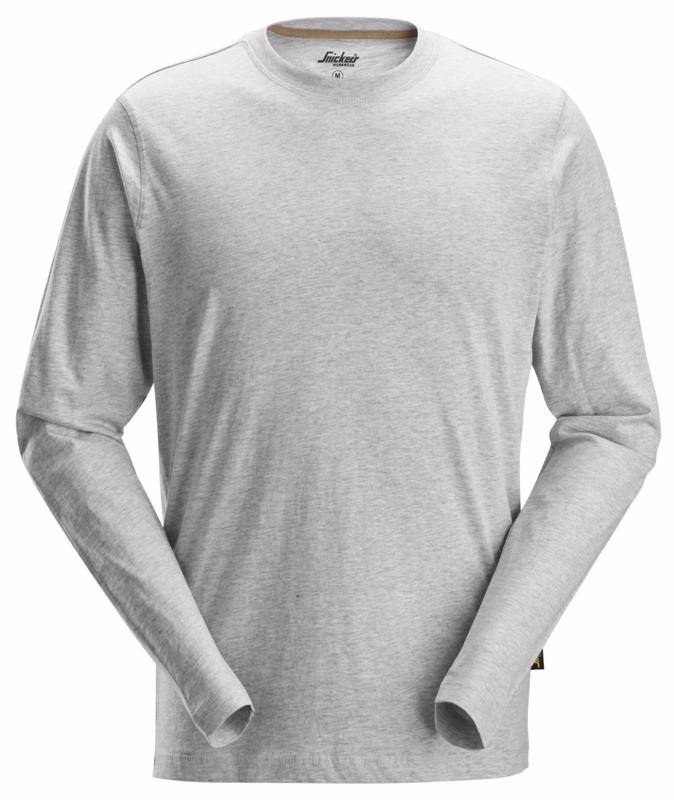 T-shirt L/Æ 2496 Lys gråmeleret, str. XS