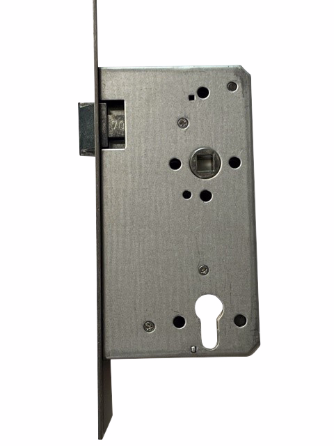 Låsekasse H. Indstik D:70mm PZ92 Stolpe 20mm sølvlak.