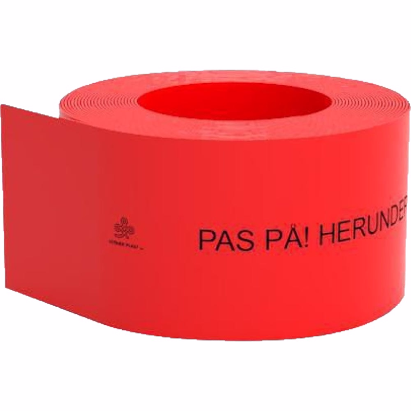 Markeringsbånd rød 50x0,3 mm, 250 m