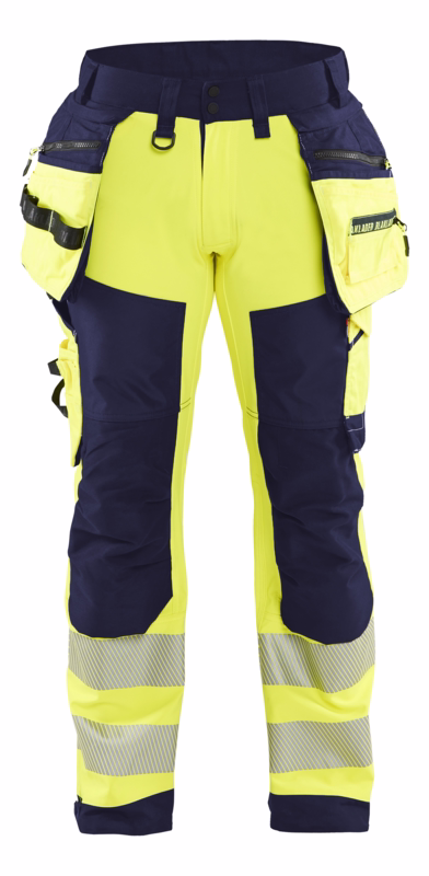 Softshellbuks 1820 Hi-vis Gul/Marineblå, str. C54