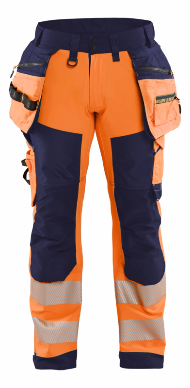 Softshellbuks 1820 Hi-vis Orange/Marineblå, str. C52