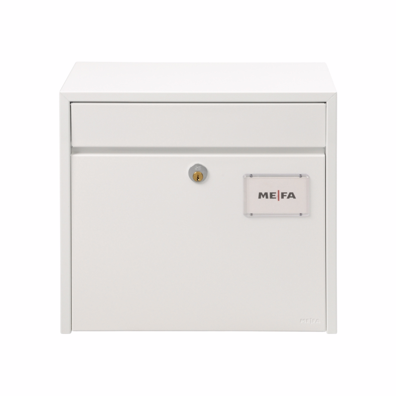 Postkasse Etude 900 hvid m/lås