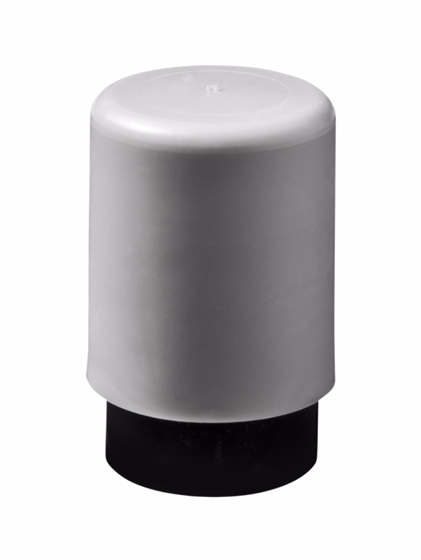 Dørstop plast grå t/gulv Ø30x35mm 4343