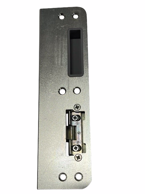 Slutblik t/træ/alu falle-rigle elgalv. 204x56mm Venstre