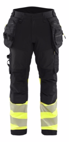 Blåkläder - Softshellbuks 1821 Hi-vis Sort/Gul