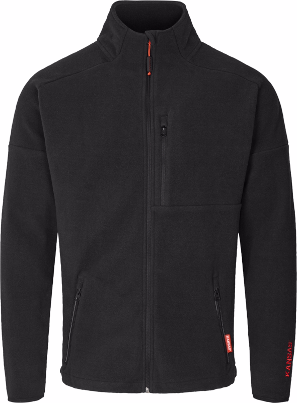 Fleece jakke 132411 Sort, str. S