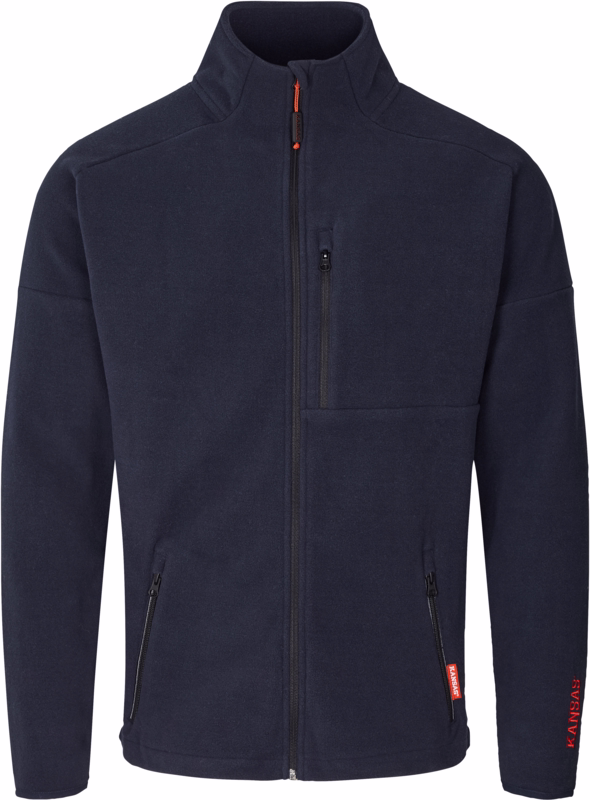 Fleece jakke 132411 Mørk marine, str. 2XL