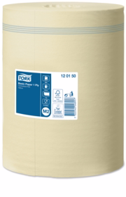 Tork - Aftørringspapir Basic M2 gul 1-lag