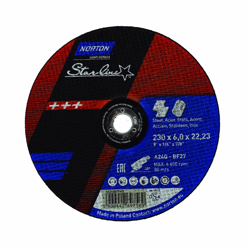 Skrubskive STARLINE A24Q Ø230x6x22,23mm